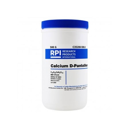 Rpi Calcium D-Pantothenate, 500 G C35200-500.0